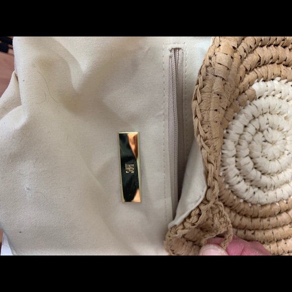 INC International Concepts Round Straw Crossbody Bag - Picture 6 of 7